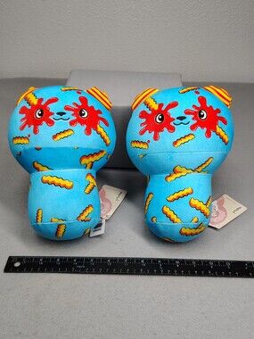 Mewaii French Fries & Ketchup Eyes Plushy - Set Of 2 - Brand New With Tags